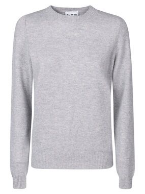 Kujten 100% Cashmere Women’s Light Gray Crewneck Sweater Large